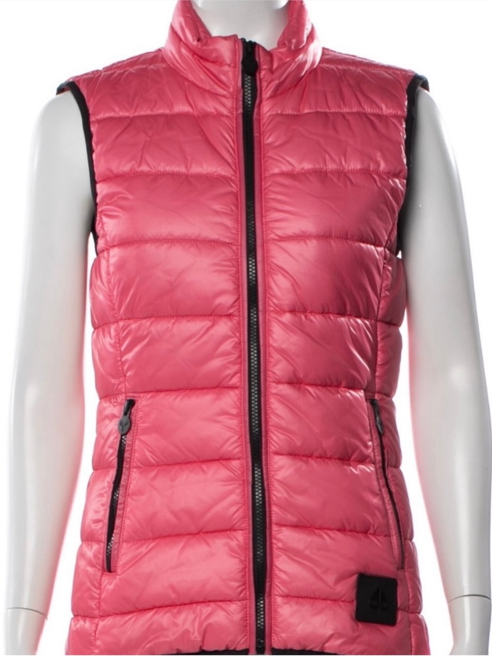 Moose Knuckles Women’s Coral Pink Quilted Puffer Vest